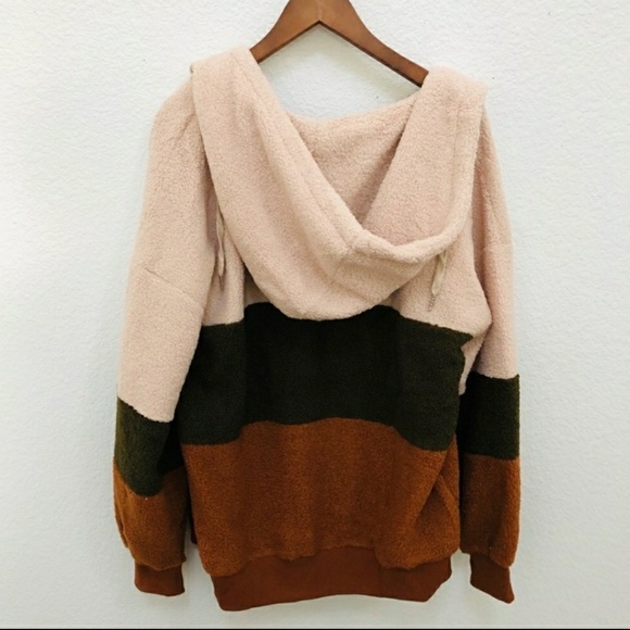 Nwt Poodle Oversized fur zip-up hoodie - Picture 6 of 8